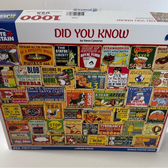 Did You Know 1000 Piece Puzzle - Picture 1 of 4
